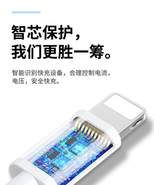Applicable to Apple data line iPhone8/11/12/fast charging mobile phone charging line 13/xs/6 flash charging high current detail 12