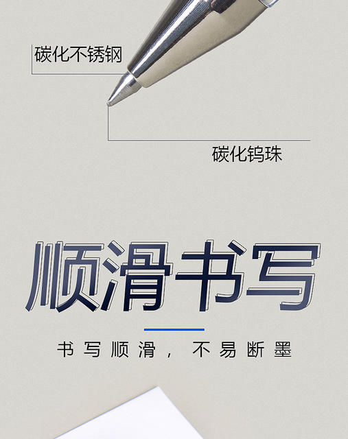 Deli 6600Es Gel Pen Boxed Water Pen Black Water-Based Signature Pen Carbon Pen Smooth Water Pen Office Wholesale detail 8