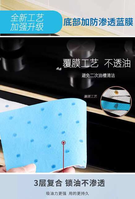 【Yiwu in Stock】Six-Layer Oil-Absorbing Cotton Range Hood Oil-Absorbing Paper, Oil-Proof, Strong Oil Absorption, Integrated Stove Disposable detail 5