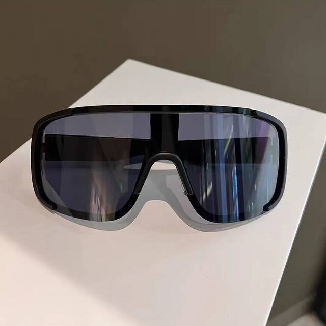 American-Style Men's and Women's Outdoor Sports Cycling Goggles, Mountaineering Night Riding Large-Frame One-Piece Windproof Sunglasses O