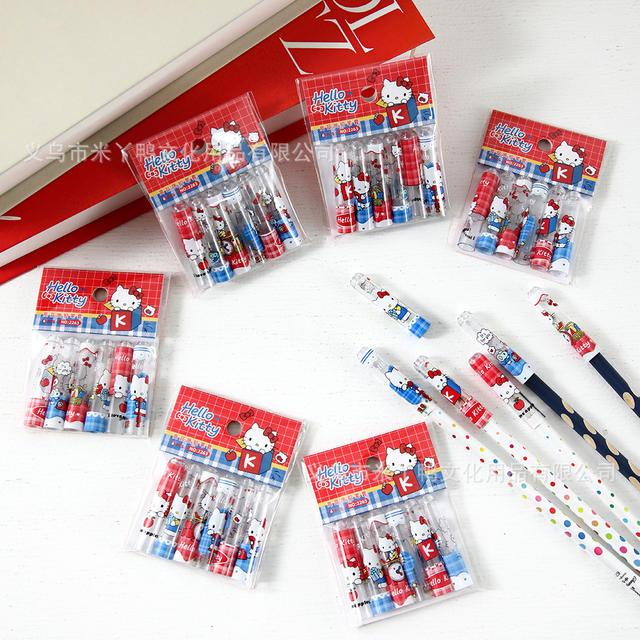 High-Quality Pencil Caps, Cute Stationery Accessories, Creative Gift for Primary School Students, 6-Piece Bagged Set detail 2