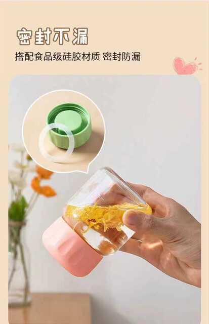 Customized High-Quality Trendy Chubby Milk Shaker Cup Made of High Borosilicate Glass, Gift Cup, Coffee Cup detail 5