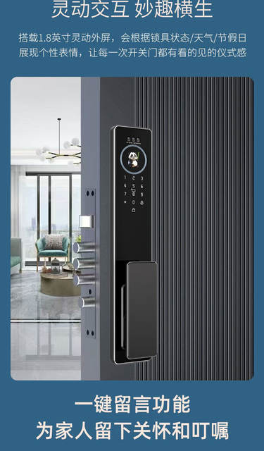 Ai Face Recognition Smart Lock, Home Smart Door Lock, Fingerprint Password Lock, Entry Door Anti-Theft Door Electronic Lock, Cross-Border detail 4