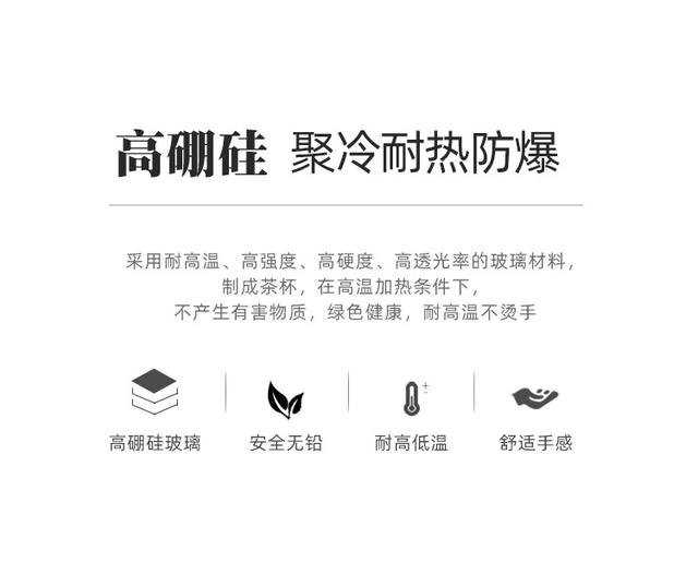Household High Borosilicate Glass Tea Cup Various Style Small Tea Cup Master Cup Transparent Glass Sketch Cup Tea Bowl detail 4