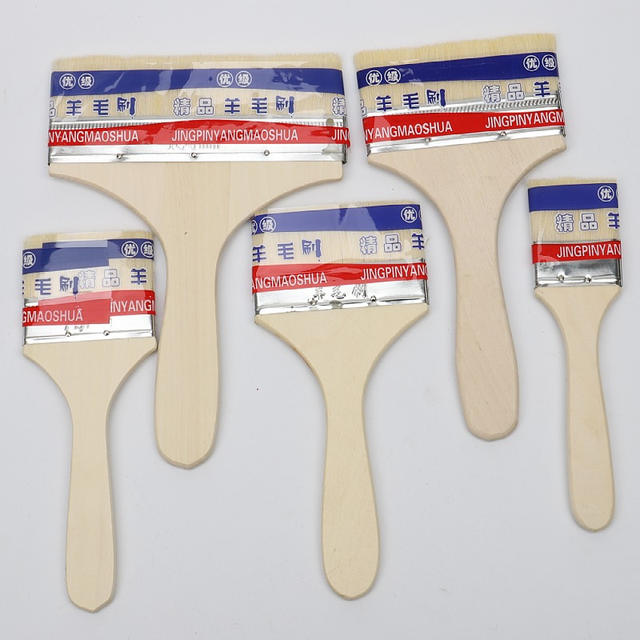 Long-Handled Wool Brush, Soft-Bristled Household Brush, 1inch 5inch 8inch Water-Based Paint Brush, Manufacturer Wholesale, Multi-Purpose Brush detail 10