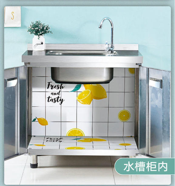 Kitchen Oil-proof Stickers Wholesale High Temperature Wall Stickers Waterproof Moisture-proof Cabinet Tile Wallpaper Self-adhesive Aluminum Foil Stove detail 12