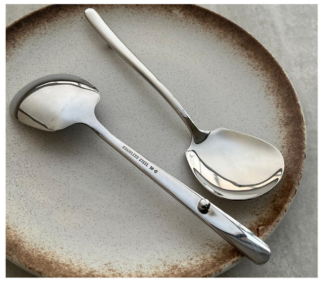Hotel Restaurant with Round Beaded Stainless Steel Public Spoon Dishes Spoon Dishes Spoon Public Spoon Public Chopsticks Household Dishes Spoon Fish Spoon detail 5