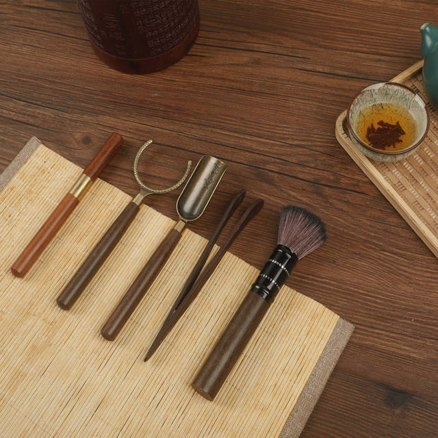 Ebony Tea Pot, Tea Knife, Tea Needle, Pu'Er Tea Knife, Tea Set Accessories Manufacturer, Engraved Logo detail 4