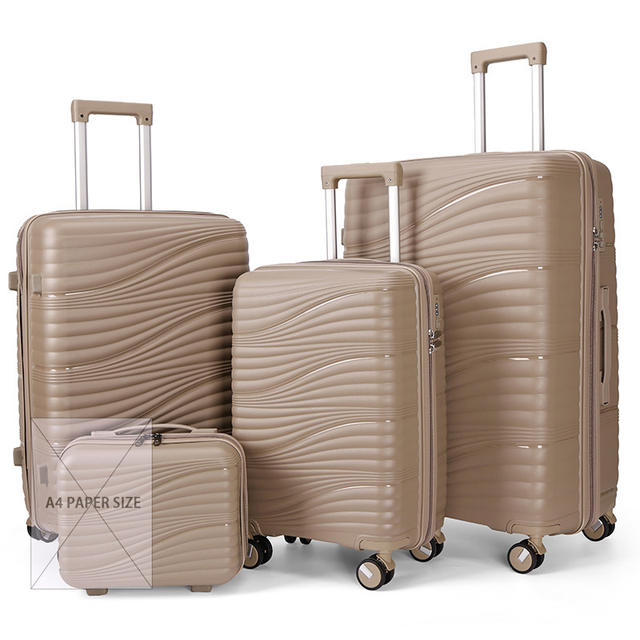 New Pp Material Suitcase 24inch Trolley Case Cross-Border Special Boarding Case Large Capacity Suitcase Universal Wheel t detail 8