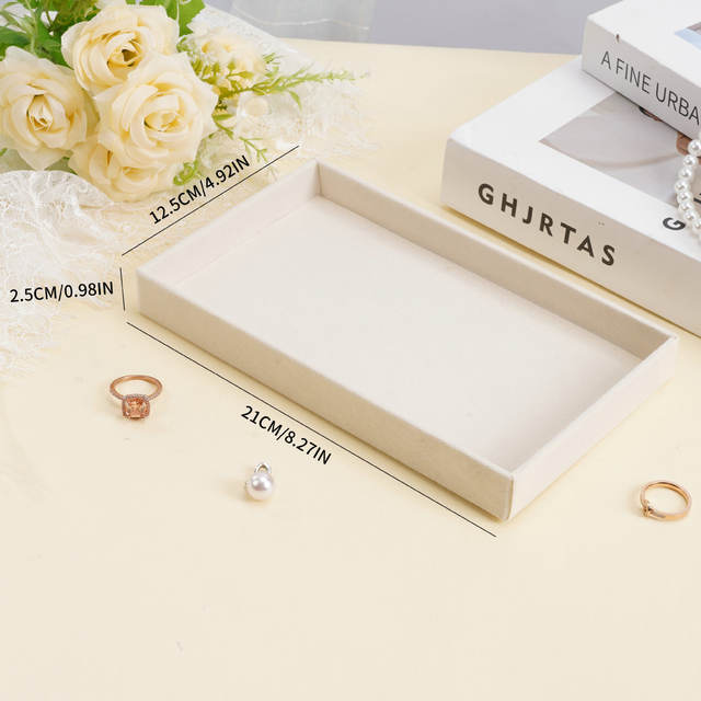Amazon Foreign Trade Jewelry Box Cross-Border Jewelry Accessories Storage Box Creative Jewelry Box Velvet Tray Storage Box detail 5