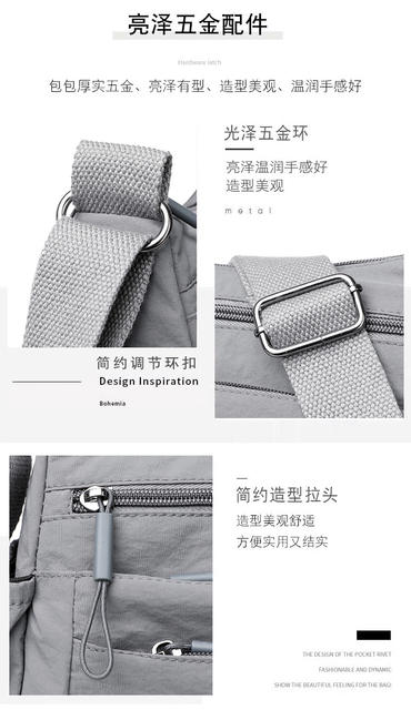 (with Laminated) New Multi-Compartment Casual Lightweight Shoulder Crossbody Bag, Fashionable Work Clothing, Simple for Middle-Aged and Elderly Mothers detail 4
