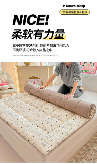 Xinjiang Cotton Mattress Soft Pad for Home Bedroom Bed Mattress Dormitory Student Single Mattress Bedding Tatami Cotton Pad detail 8