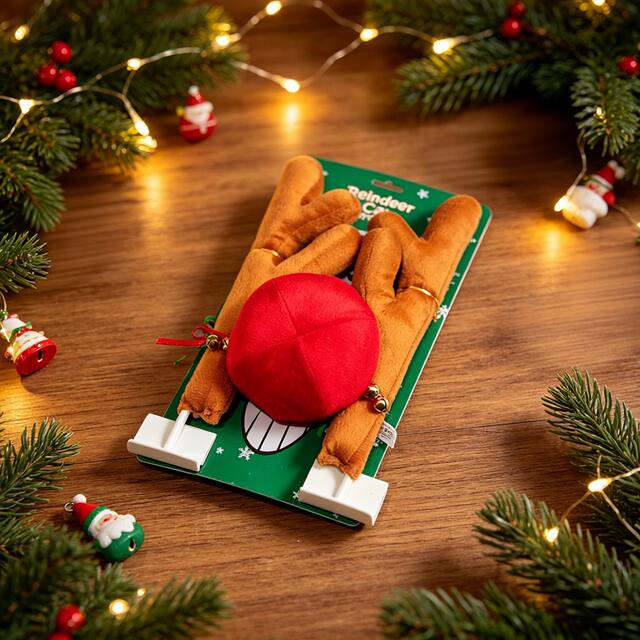 Christmas Car Roof Decoration Antlers Christmas Decorations Personalized Car Ornaments Car Show Event detail 7