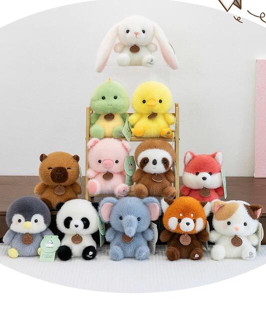 Cute pet animal fragrance table with fragrance Dundun paradise elephant fox kappibala penguin plush small toys wholesale detail 5
