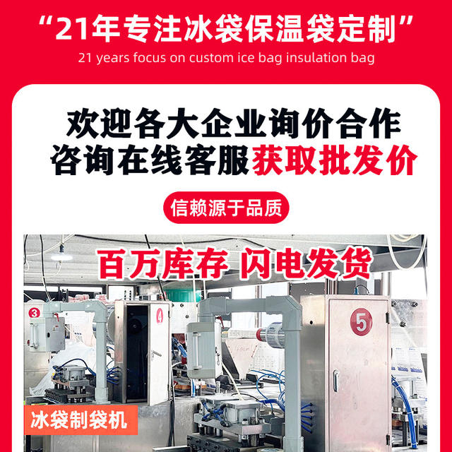 Mini Self-Absorbing Ice Bag Refrigerated Small Grids Ice Grids Fresh Fruit Preservation Cold Storage Express Transportation Self-Absorbing Ice Bag detail 2