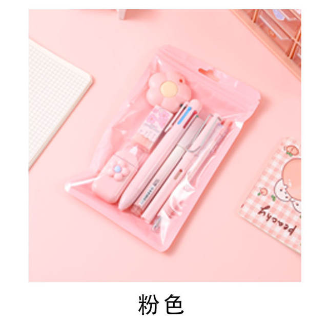 Fruit Series Stationery Set Primary School Student Reward Back-To-School Gift Creative Stationery Gel Pen Eraser 7-Piece Set detail 8