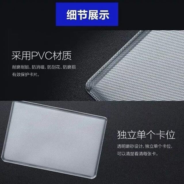 Waterproof Id Card Protector, Card Sleeve, Card Film, Card Holder, Anti-Degaussing Document Holder, Bank Card Holder, Bus Ic Card Holder detail 5