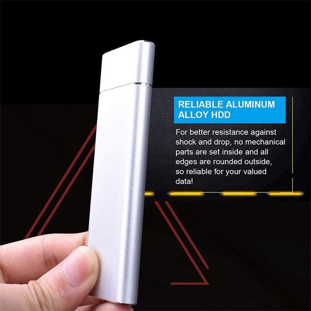 New Model of Mobile Hard Drive 2t High-Speed Large-Capacity External 2Tb Solid-State Storage Mobile Phone Computer Encrypted 1Tb Mechanical Disk detail 6