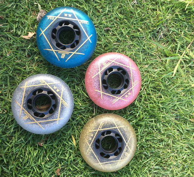 Roller Skate Wheel 88A Dancing Stars Wheel Brake High Elastic Skate Wheel Roller Skate Wheel In-line Wheel detail 10