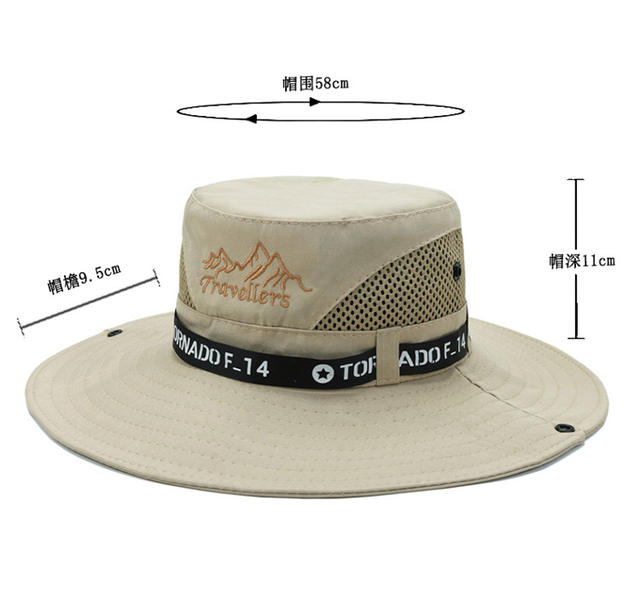 Hat new men's hat outdoor mountaineering sunscreen hat British gentleman hat western cowboy hat wholesale detail 5