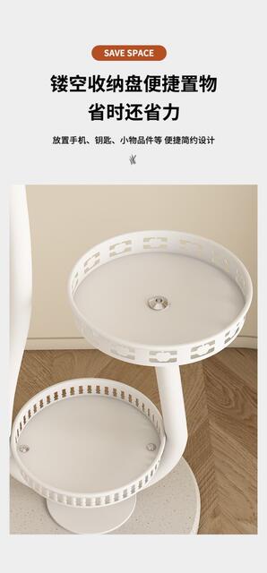 Floor-Standing Clothes Rack for Home Use in Living Room and Bedroom, Light Luxury Entryway Coat Rack, Simple Cream-Style Bag Rack detail 8