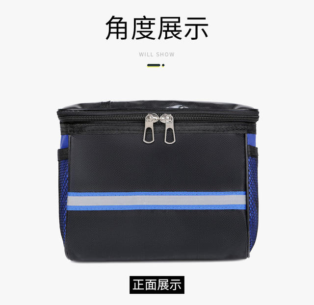 Cross-Border Mountain Bike Handlebar Bag, Large Capacity Folding Bike Front Bag, Bicycle Handlebar Bag, Colorful Handlebar Hanging Bag detail 12