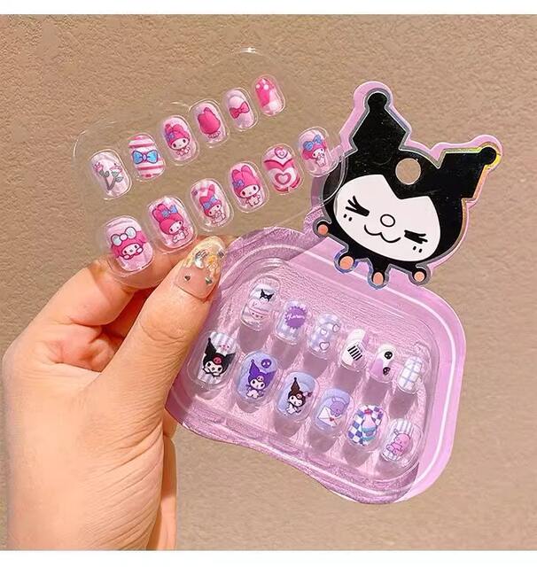 Sanrio Children's Nail Stickers Girls Cute Fun Nail Stickers Students Nail Stickers Girls Nail Stickers Children Wear Nail Stickers detail 2