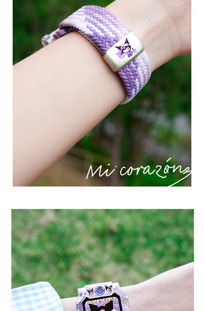 Suitable for Little Genius Phone Watch Z11 Strap Z10Z9Z8A Woven Magnetic N5Q3D2D5 Cartoon Wristband Z7S detail 6