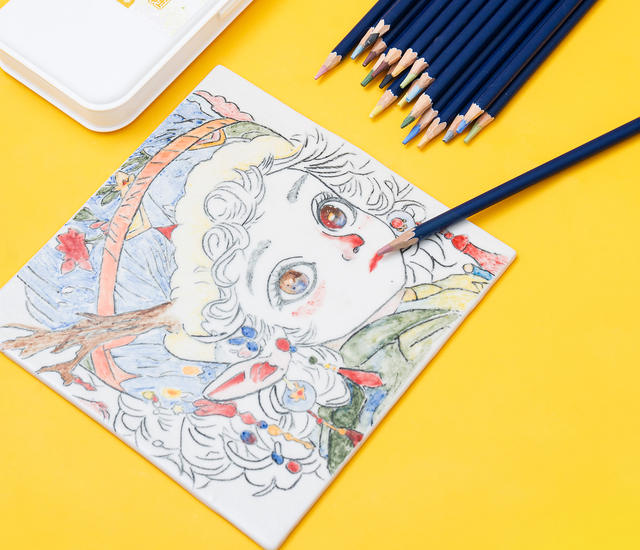 Underglaze Watercolor Pencils, Colored Pencils, Pottery Tools, Blank Painting, Watercolor Effect Transition, Natural Firing detail 10