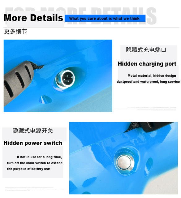 Children's self-balancing car 8 inch torsion car electric scooter two-wheel balance car adult somatosensory scooter blue detail 6