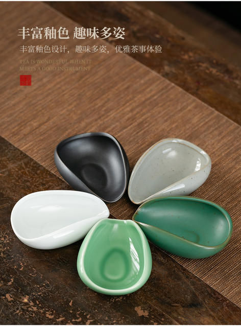 Ceramic Tea Scoop, Tea Spoon, Tea Shovel, Tea Accessories, Kung Fu Tea Set Accessories detail 5