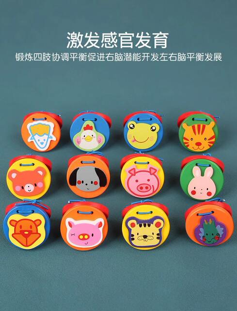 Wooden Soundboard Animal Orff Early Education Music Toys Wooden Children's Percussion Instrument Dada Professional Round Dance Board detail 5