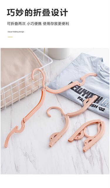 Folding Clothes Hanger for Travel, Outdoor Use, Business Trips, Portable Home Use, Student Dormitory Drying Rack, Foldable Underwear and Socks Rack detail 3