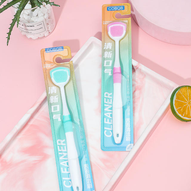 Factory direct supply tongue scraper toothbrush tongue cleaner removable tongue plate single tongue scraper in stock wholesale detail 7