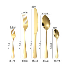 Spoons, Knives, Forks, Stainless Steel Cutlery, Steak Knives, Dining Knives, Spoons, Fruit Forks, Cake Spatulas, Factory Direct Sales, Western-Style Desserts detail 8