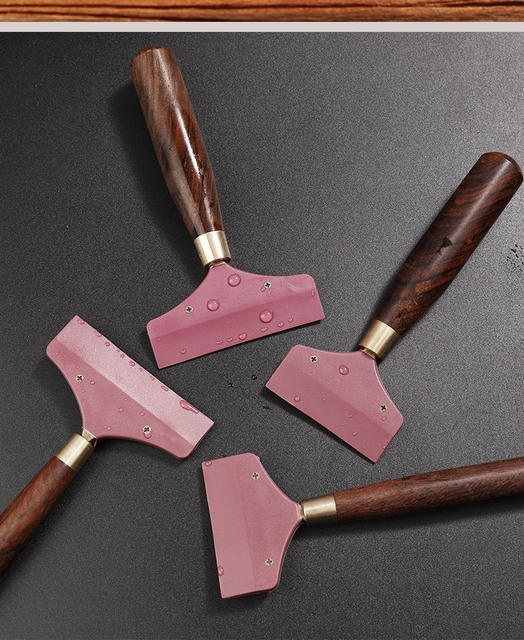 Kung Fu Tea Set Accessories Large Ebony Tea Tray Wiper Rubber Tea Scraper Tea Cleaning Brush Water Scraper detail 12