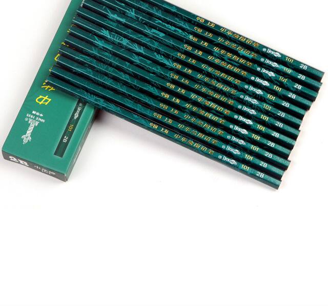 Chinese Brand 101 Wooden Chinese Pencil 2b Student Sketch Art Painting Primary School Wood 4b2hhb Authentic detail 4
