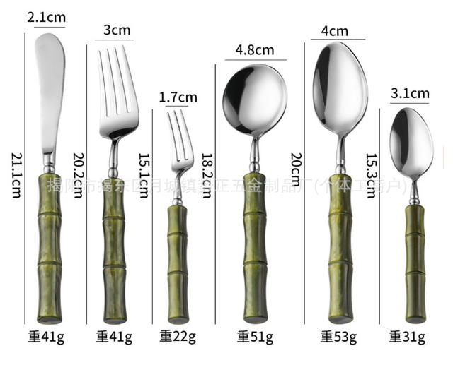 High-Quality Stainless Steel Cutlery Set: Steak Knife, Fork, and Spoon Three-Piece Set, High-End Western-Style Dessert Spoon, Long-Handled Knife, Fork, and Spoon detail 5