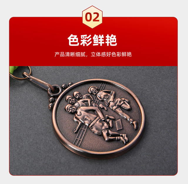 Custom Metal Medals for World Cup Competitions, Marathon Awards, Event Commemorations, Logo Rewards, and Enamel Hanging Badges detail 10