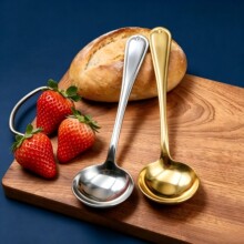 Thickened Stainless Steel Spoon, High-Quality Household Children's Small Soup Spoon, Large Rice Spoon, High-End Chinese-Style Daily Tableware from Jieyang detail 4