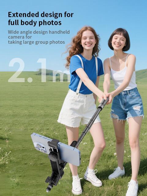 K29 Mobile Phone Bluetooth Remote Control Tripod Selfie Stick Four-Axis Handheld Stabilizer Live Broadcast Floor Stand 2.15m detail 6