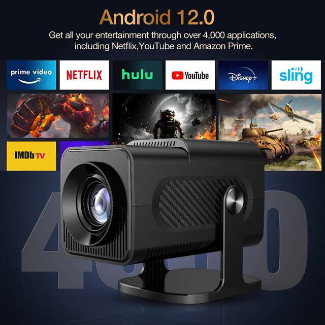 Cross-Border Hy320Mini High-Definition Projector with Screen Mirroring, Android Portable Mini Home Projector Manufacturer