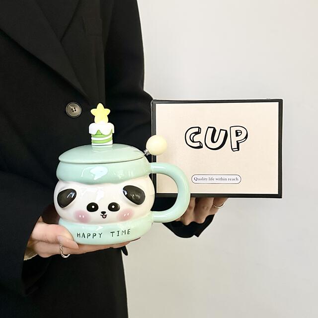 High Yan Value Girl's Heart Birthday Gift Piggy Cup for Male and Female Friends Couple Sisters Children's Gift Accompanying Gift detail 5