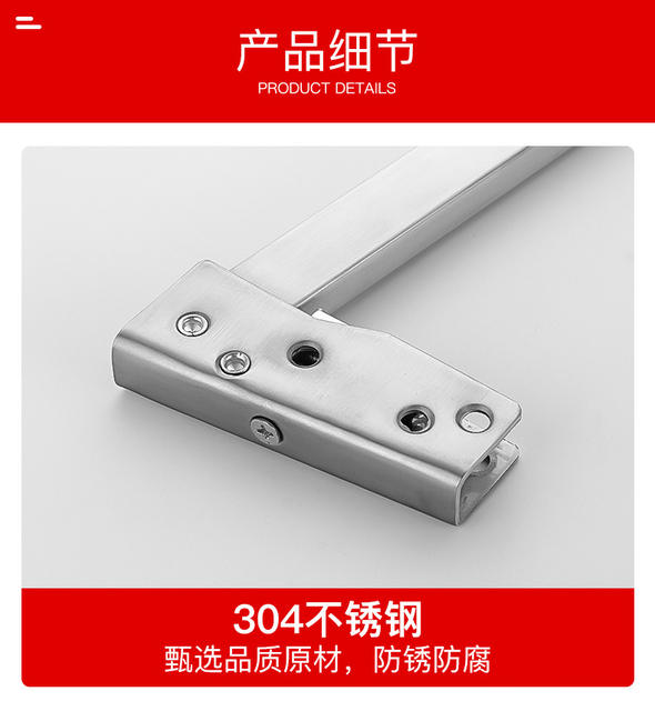 Fire Door Sequential Closer Stainless Steel Swing Door Fire Door Double Door Fire Sequence Device for Side-By-Side Doors detail 11