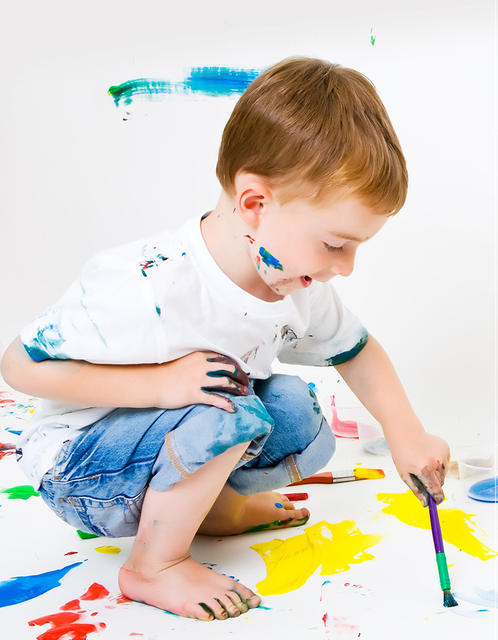 Children's 12 Color Waterproof Acrylic Pigment DIY Painting Graffiti Plaster Painting Disposable 6 Siamesed Pigment Strip Small Boxed detail 5
