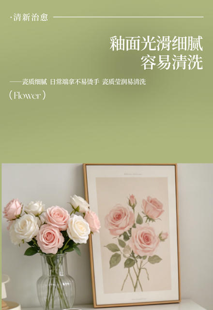 High-Appearance Four-Color Floral Fruit Salad Bowl, Ceramic Tableware, Underglaze Color Steamed Egg Bowl, Household Air Fryer Bowl detail 10