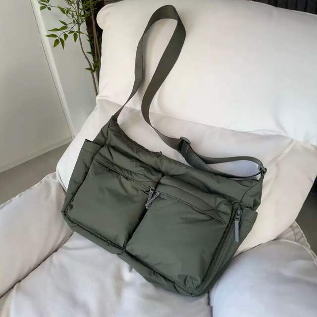 Spring and Summer Canvas Bag Women's New Hot Selling Women's Bag Youjia High-end Shoulder Crossbody Bag Light Luxury Niche Tote Bag detail 1