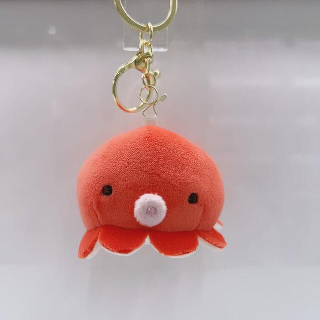 Ocean Animal Squeaky Plush Toy with Sound When Pressed, Clownfish, Dolphin, Penguin, Bag Charm