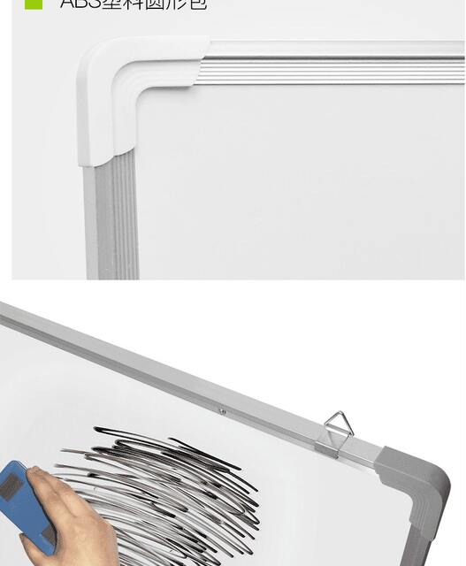 Whiteboard Writing Board Mobile Whiteboard Bracket Magnetic Double-sided White Green Board Home Teaching Hanging Whiteboard Blackboard Meeting detail 11