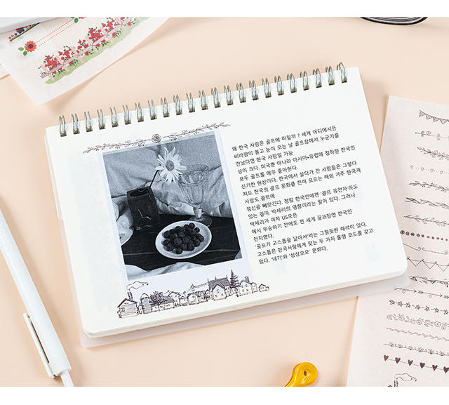 Cute split line large stickers suit diy hand account material kindergarten growth manual decoration baby album stickers detail 10